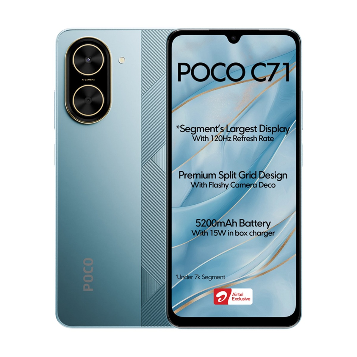 موبایل شیائومی Poco C71 ظرفیت 64 رم 3 گیگابایت